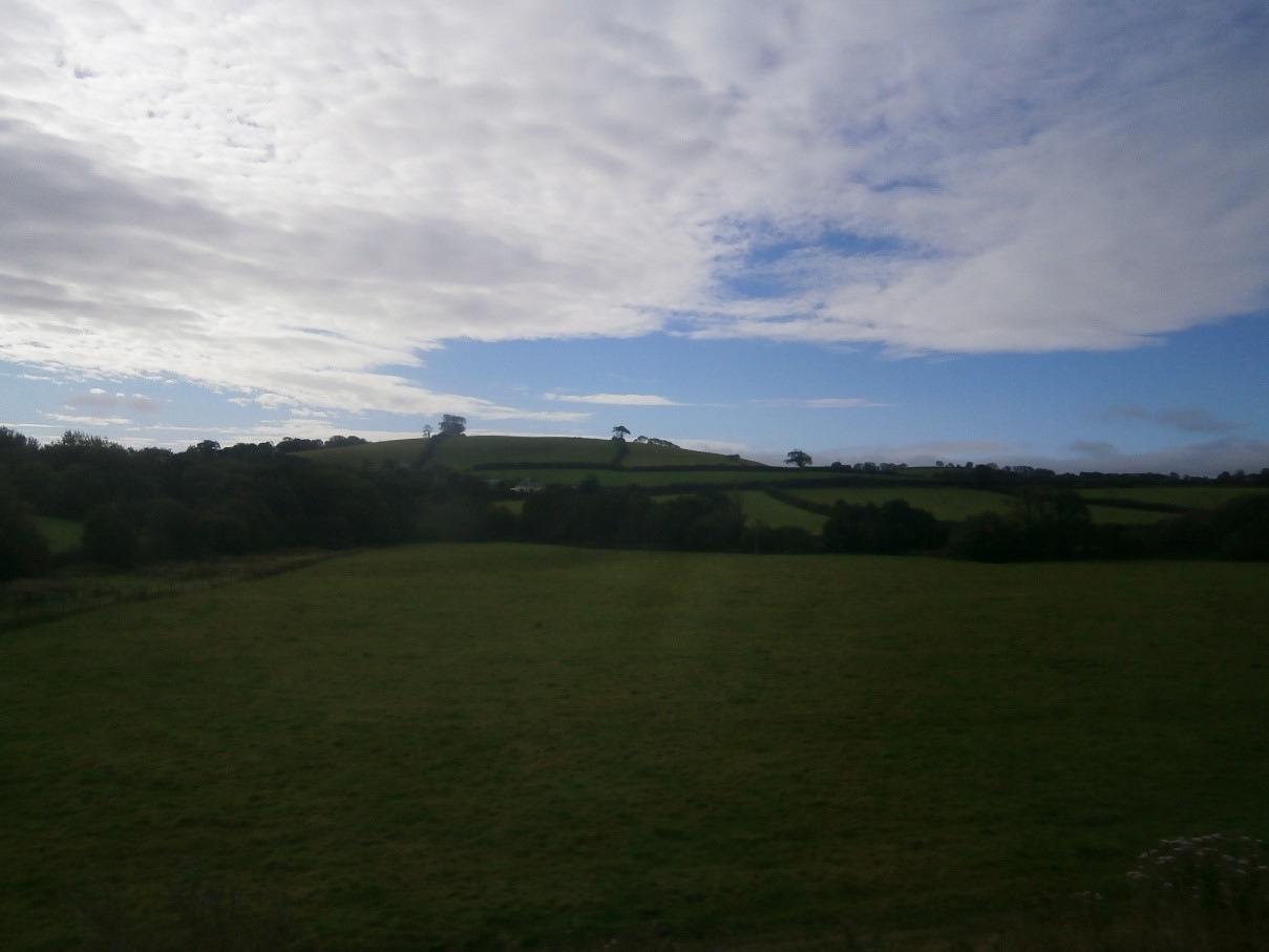 Photo of view from train to Exeter