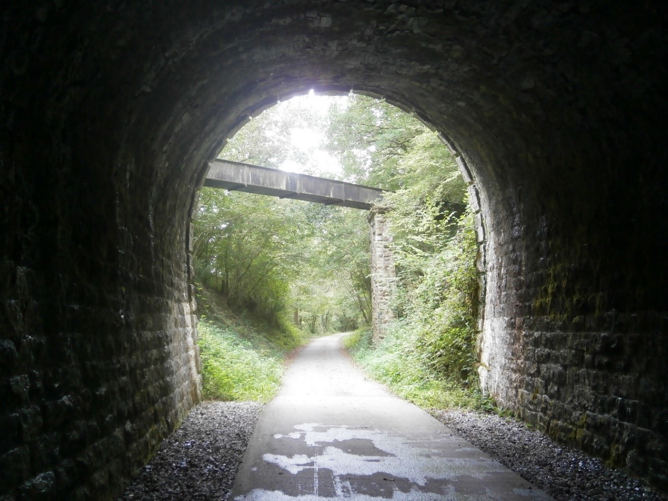Photo on Drake’s Trail of Shaugh Tunnel and aqueduct