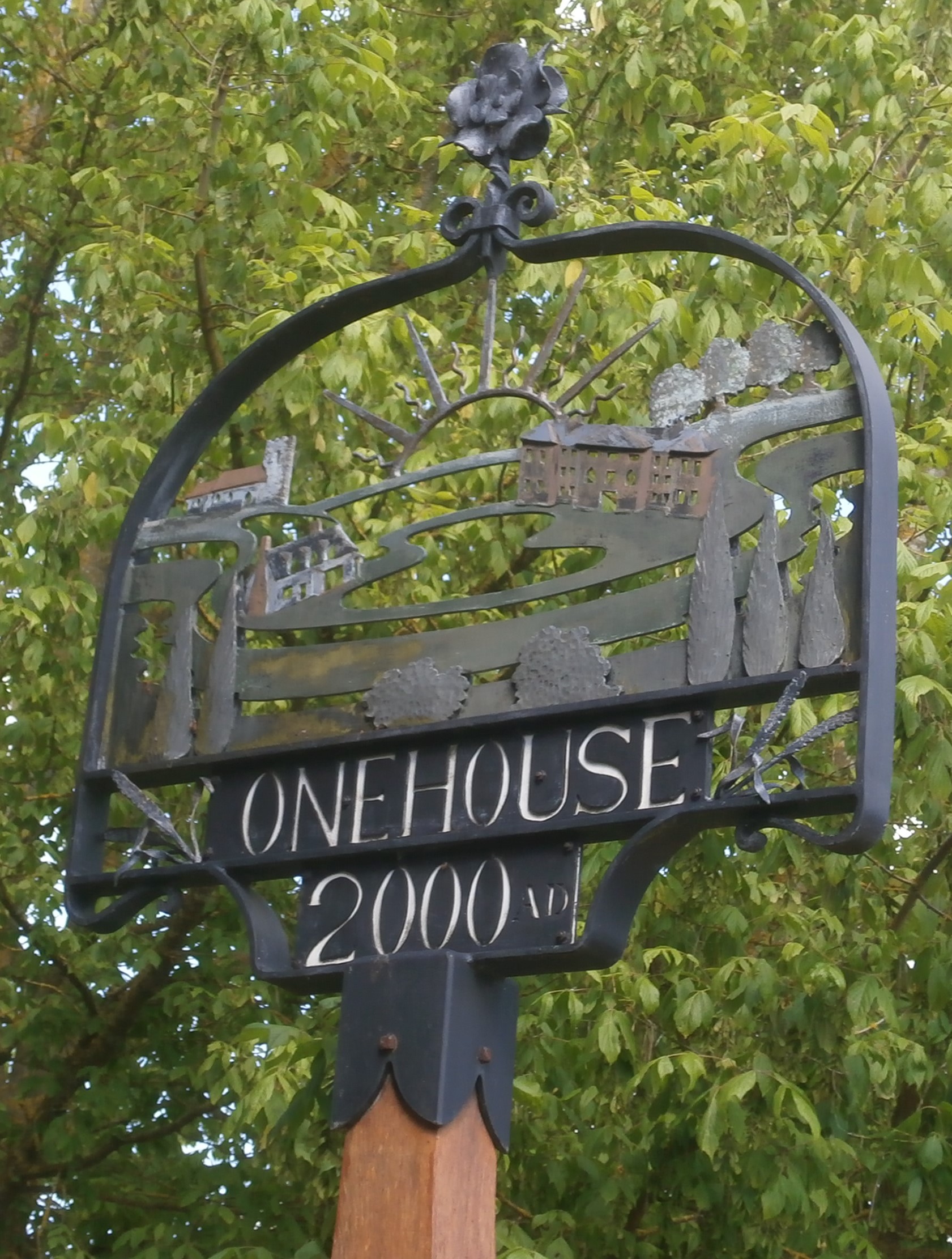 Photo of Onehouse village sign
