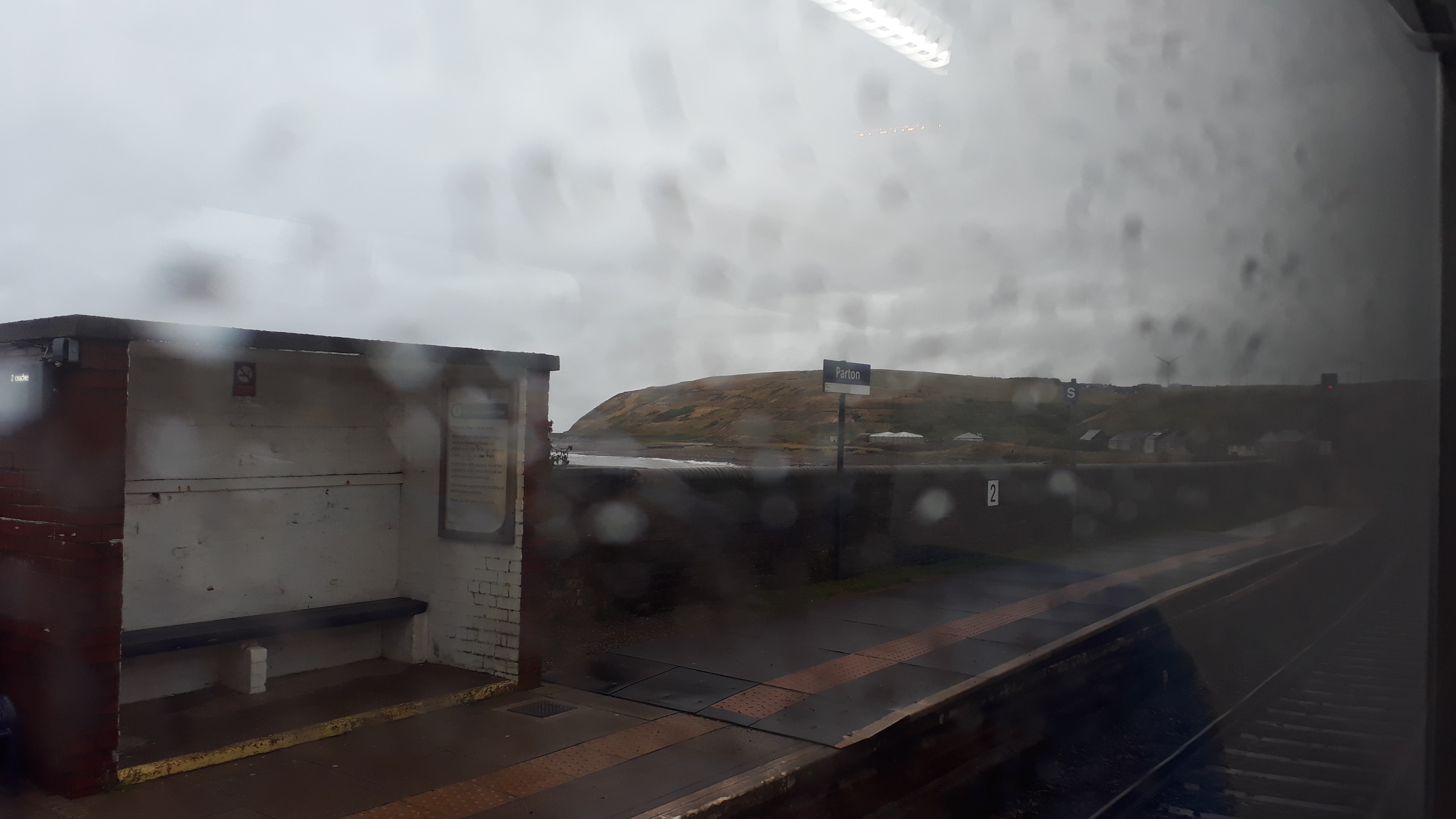 Photo of a damp Cumbrian coast