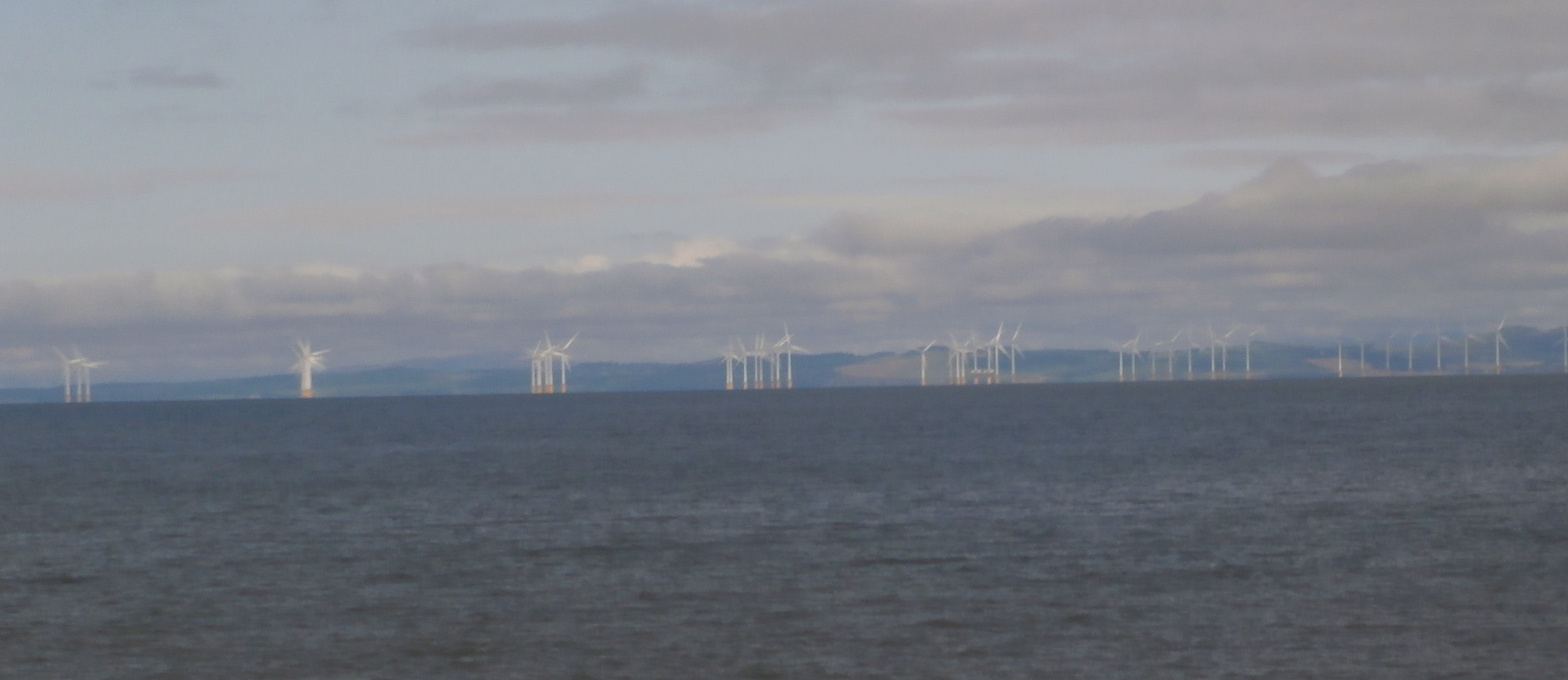 Photo of windmills off the Cumbrian coast