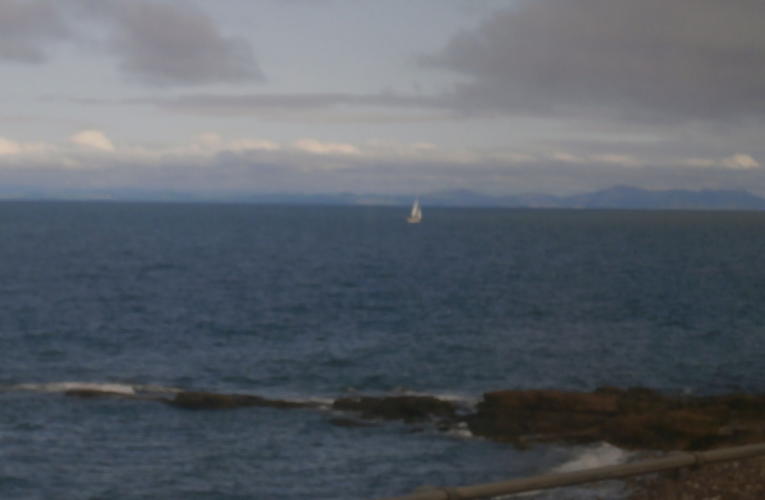 Photo of a boat off the coast of Cumbria