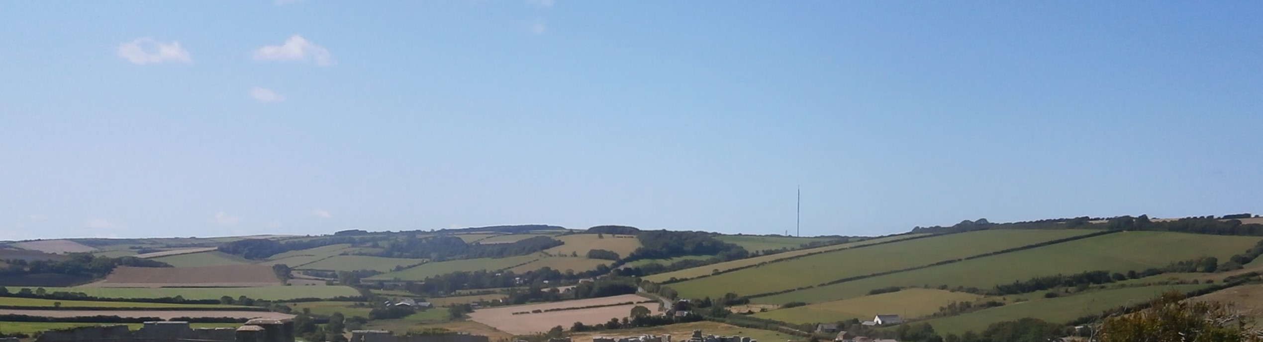 Photo of fields - like a patchwork quilt