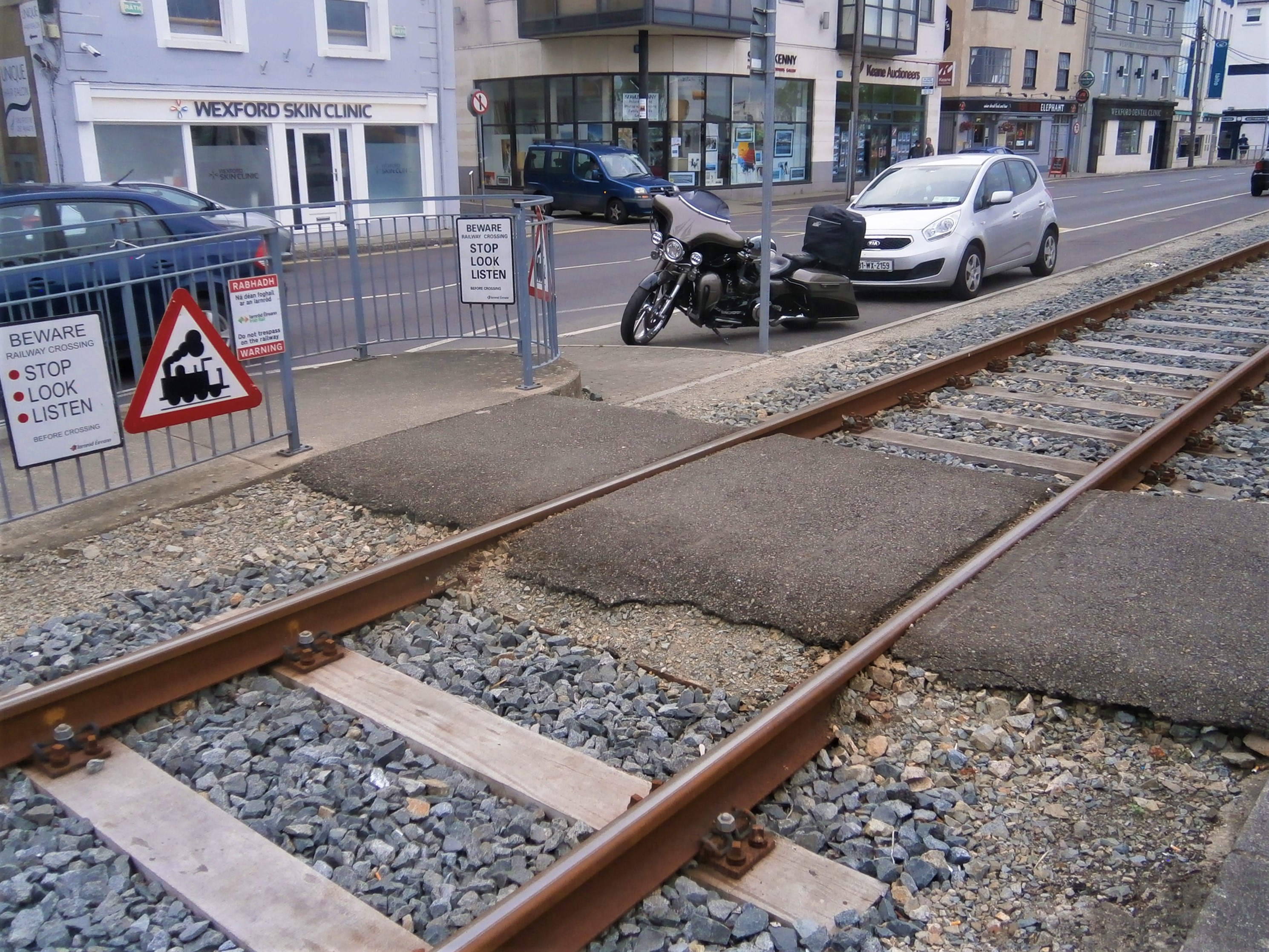 Photo of Wexford where there is almost street running