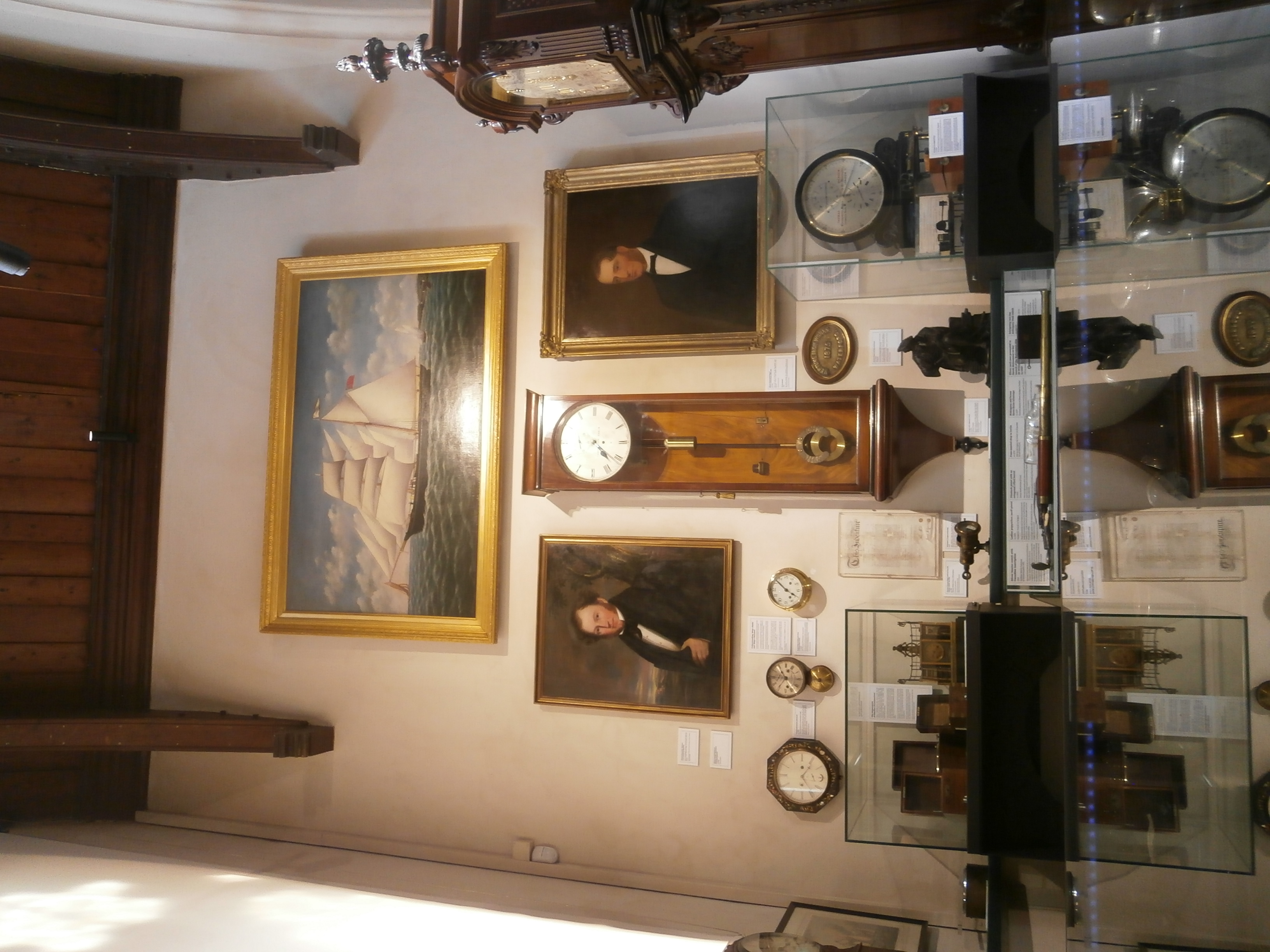 Photo of nautical clocks at the Irish Museum of Time