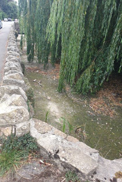 Photo of dry riverbed at Ashton Keynes