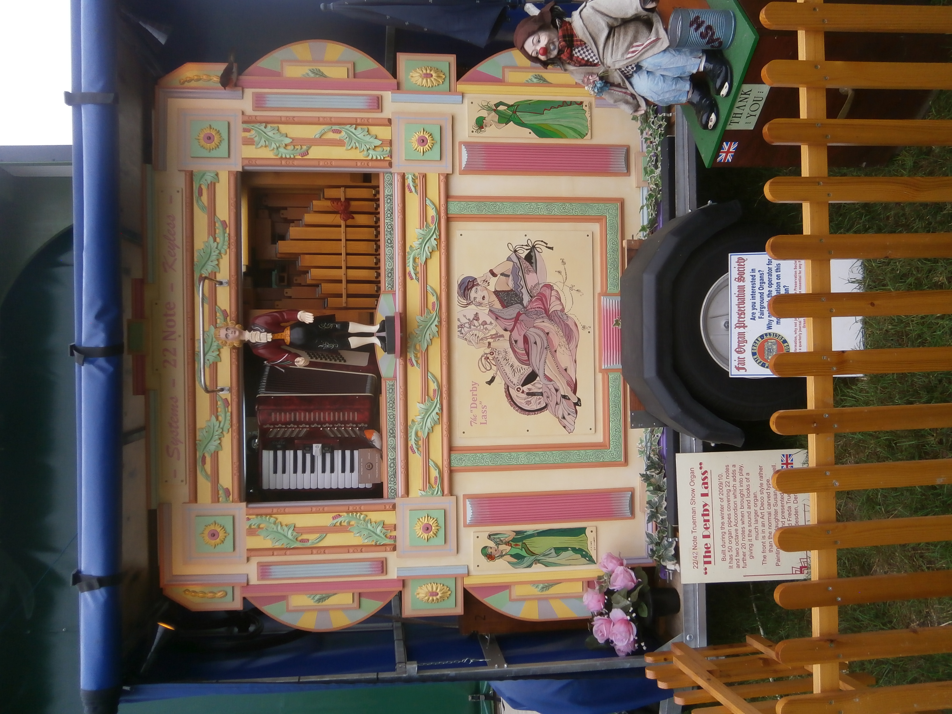 Photo of a mechanical fairground organ at Statfold Barn