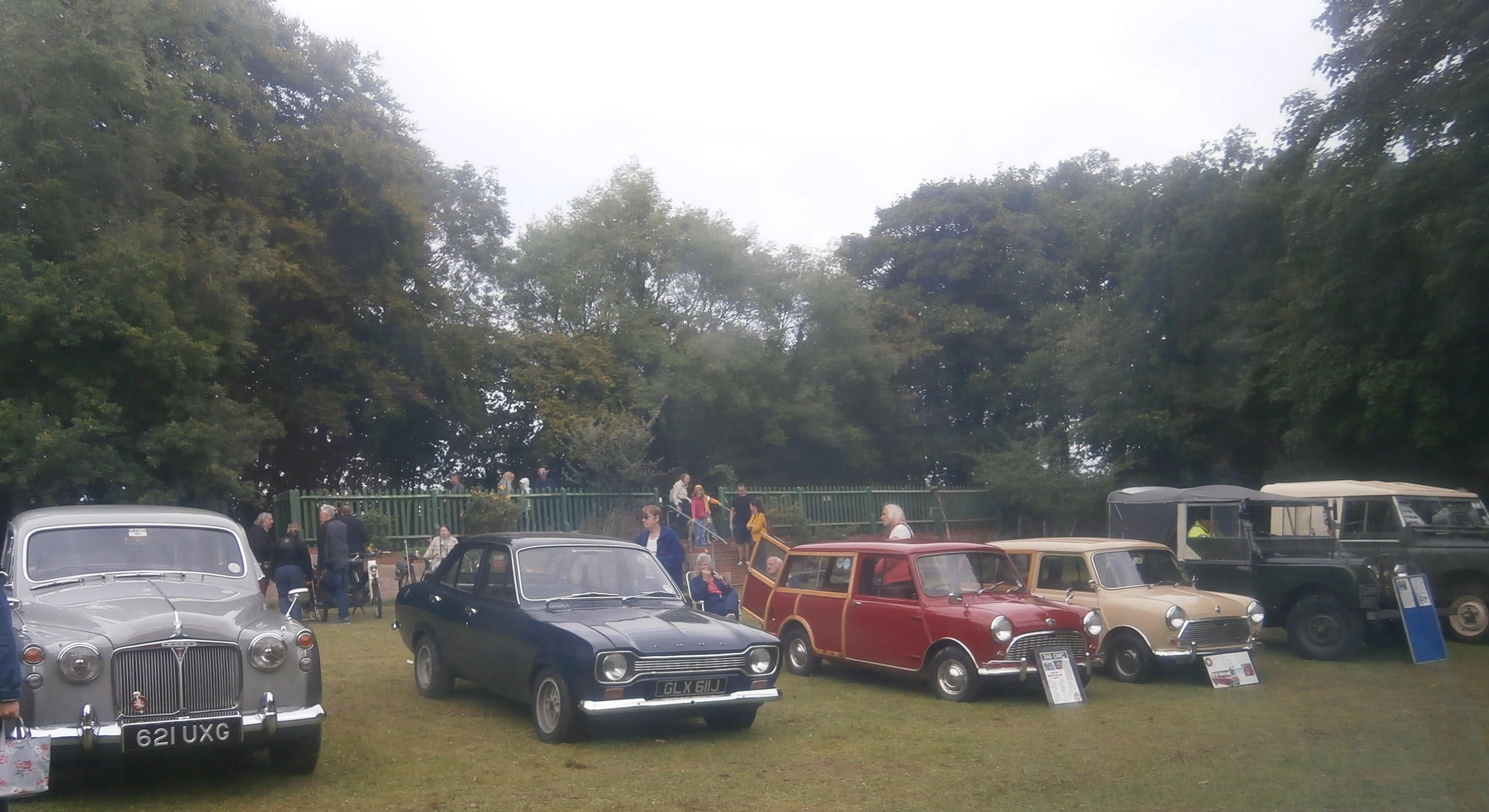 Photo of classic cars including an 80s Ford Escort