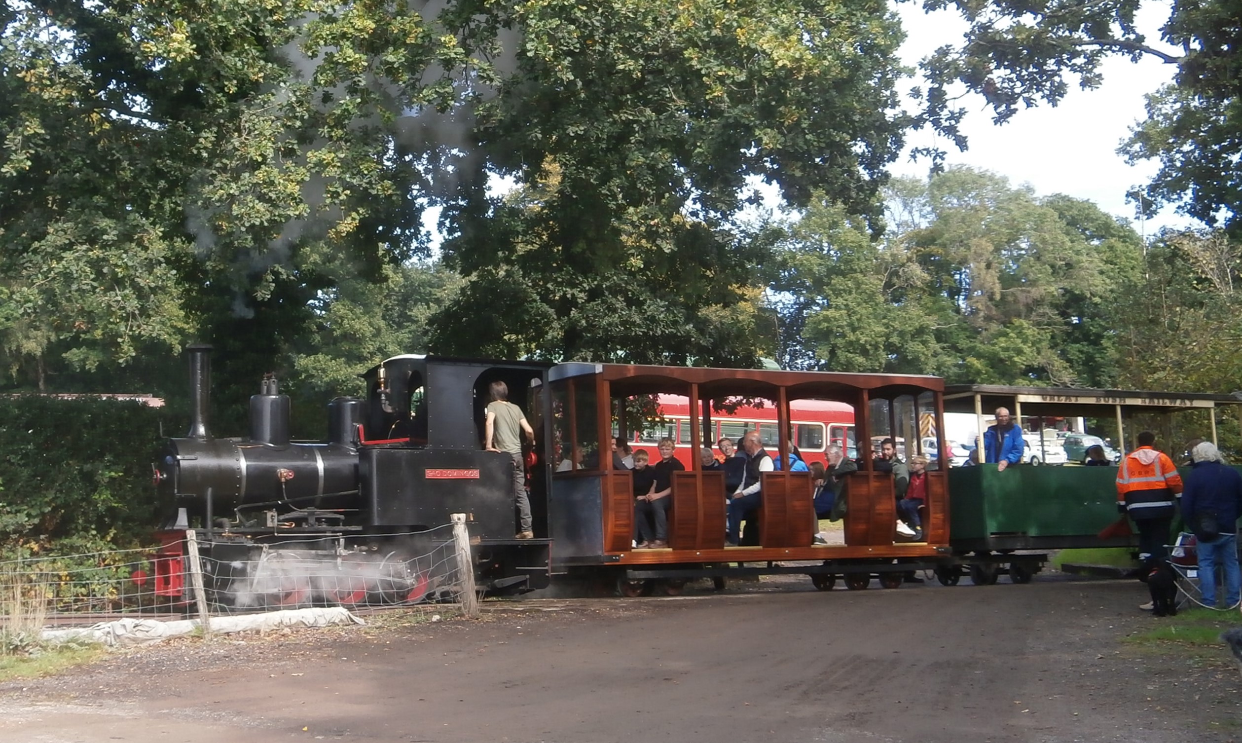 Photo of a train on the Great Bush Railway