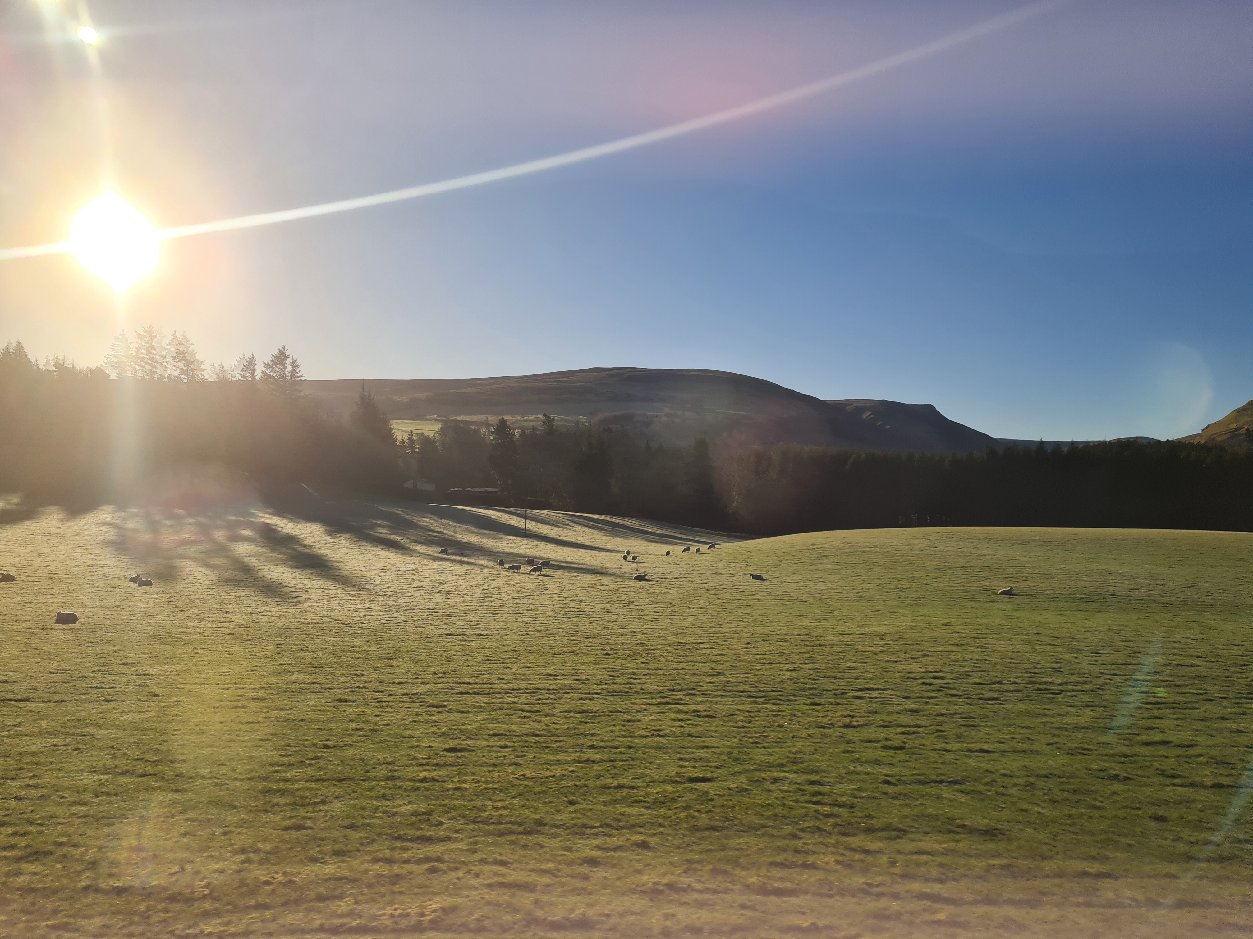 Photo of Scotland’s mountains in the frost and sun