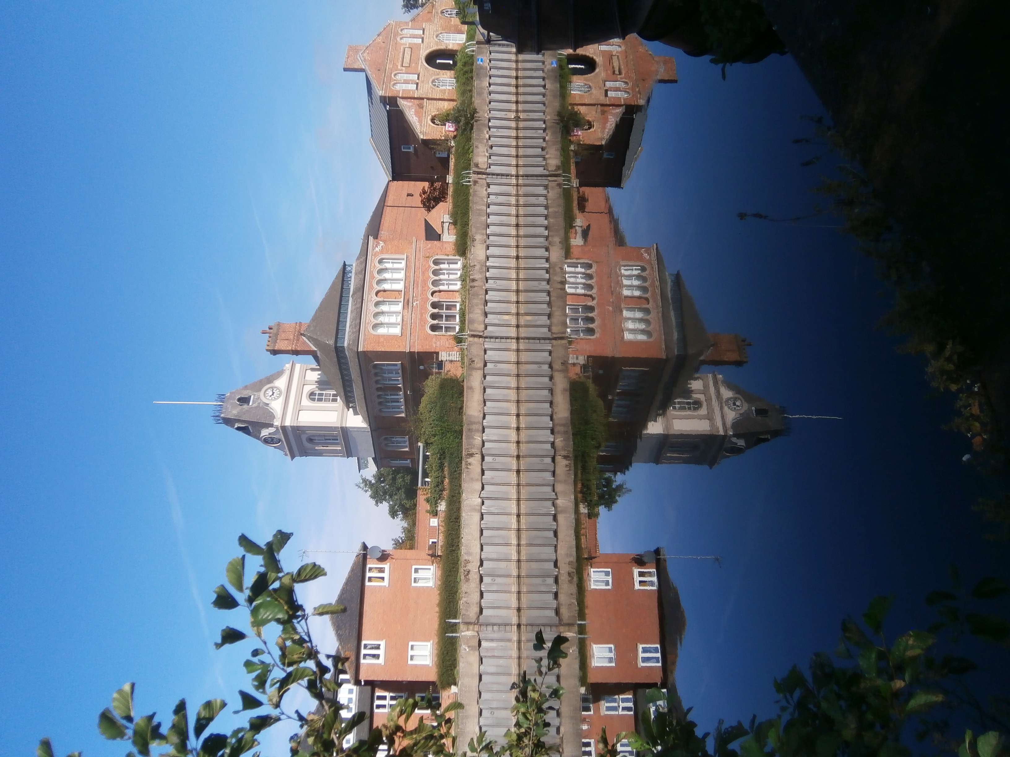 Photo of Newark - Buildings near Great North Road reflected in River Trent