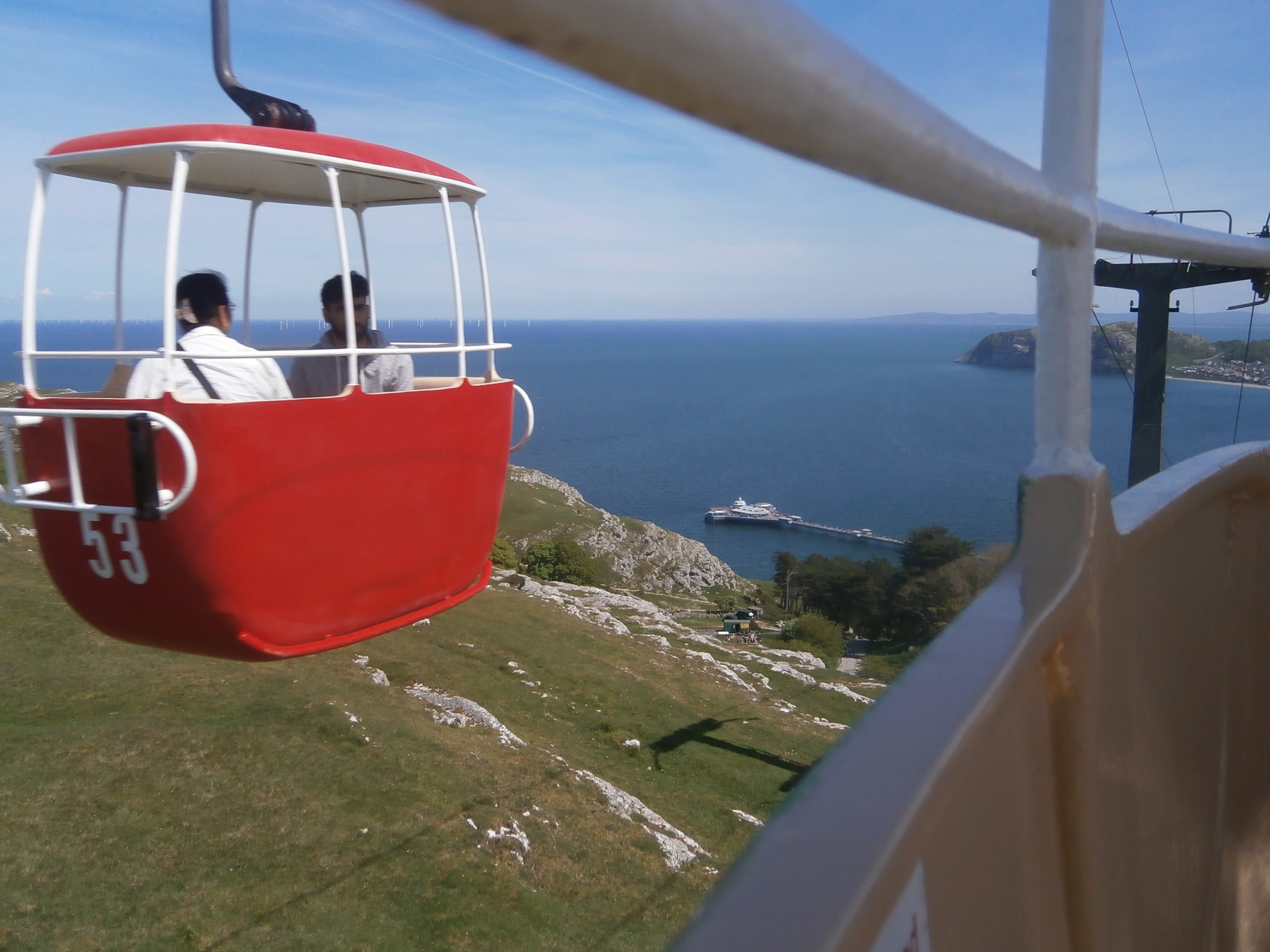Photo of Llandudno cable car - View of passing car