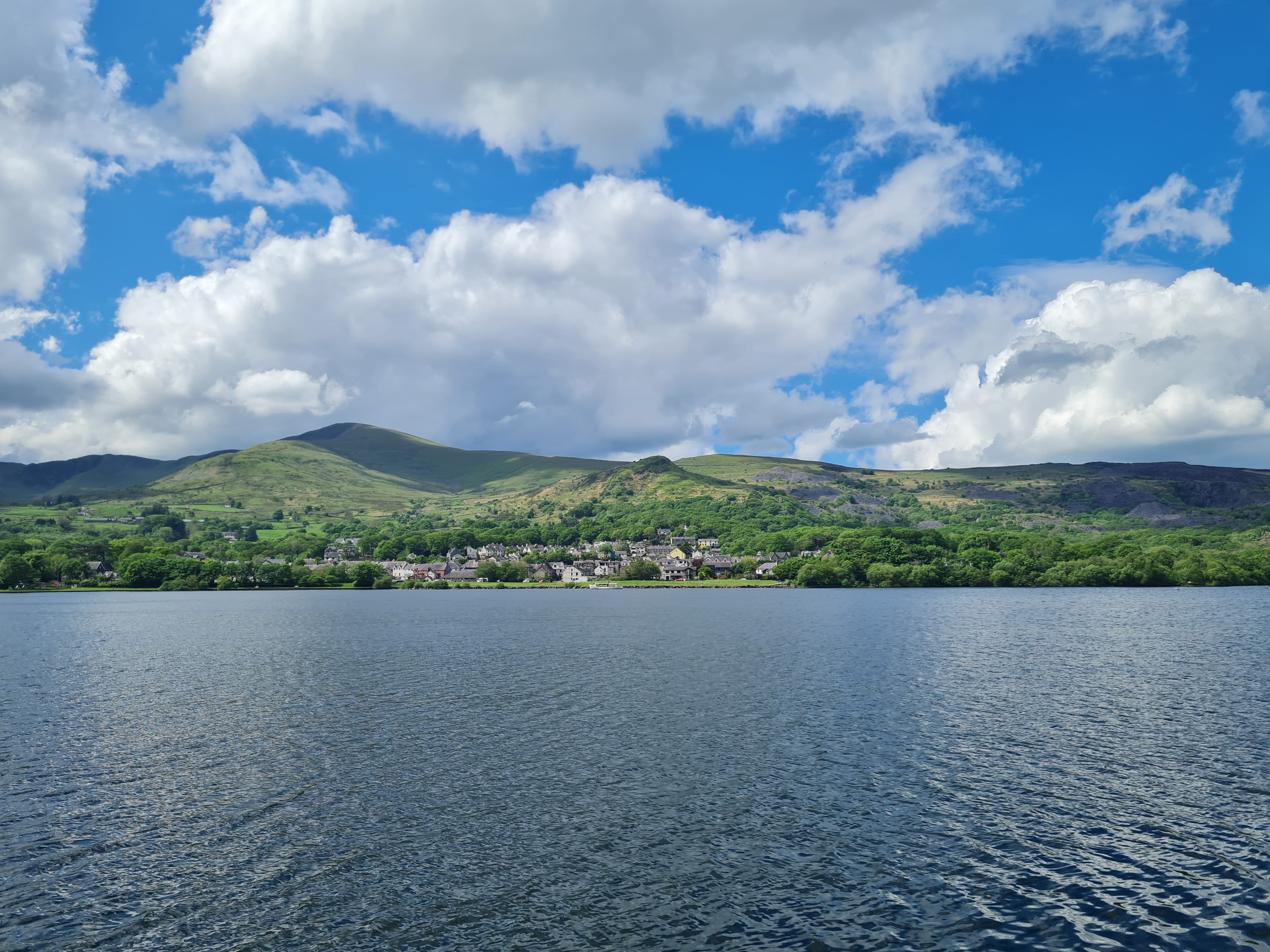Photo of Llanberis Lake Railway - Llyn Padarn and mountain view