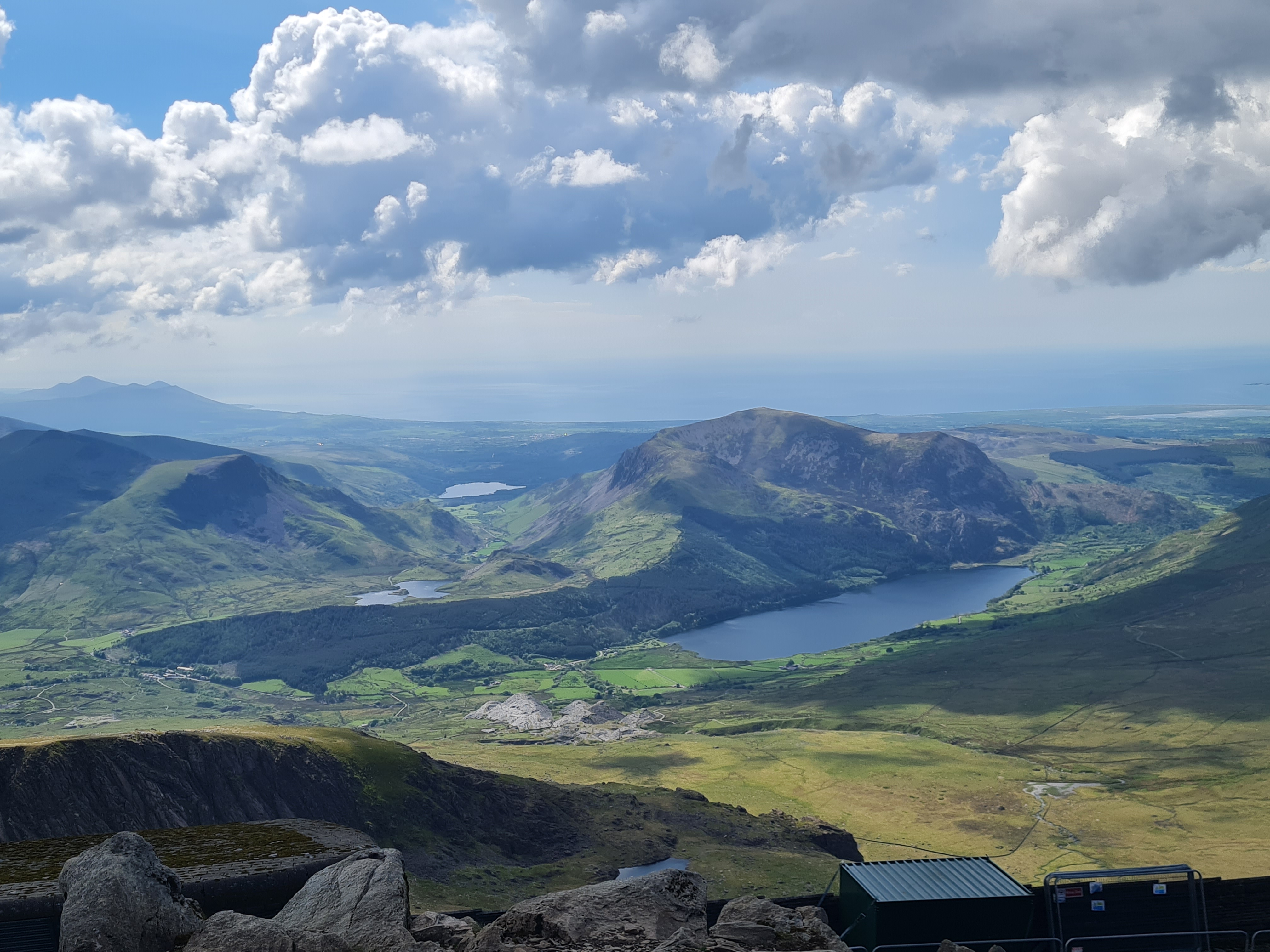 Photo of Snowdon Mountain Railway - Panoramic view from summit including lakes