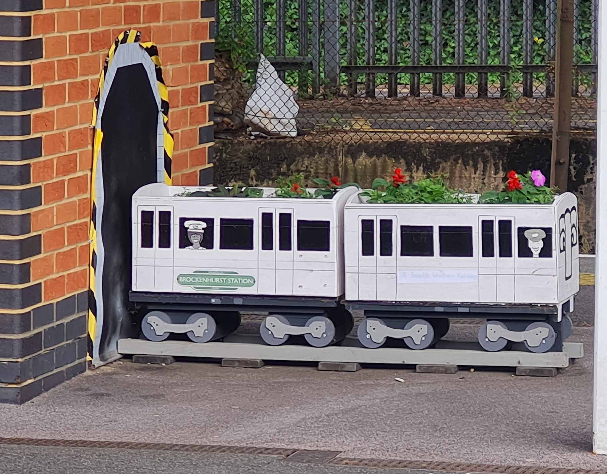 Photo of train that ran over bike at Christchurch