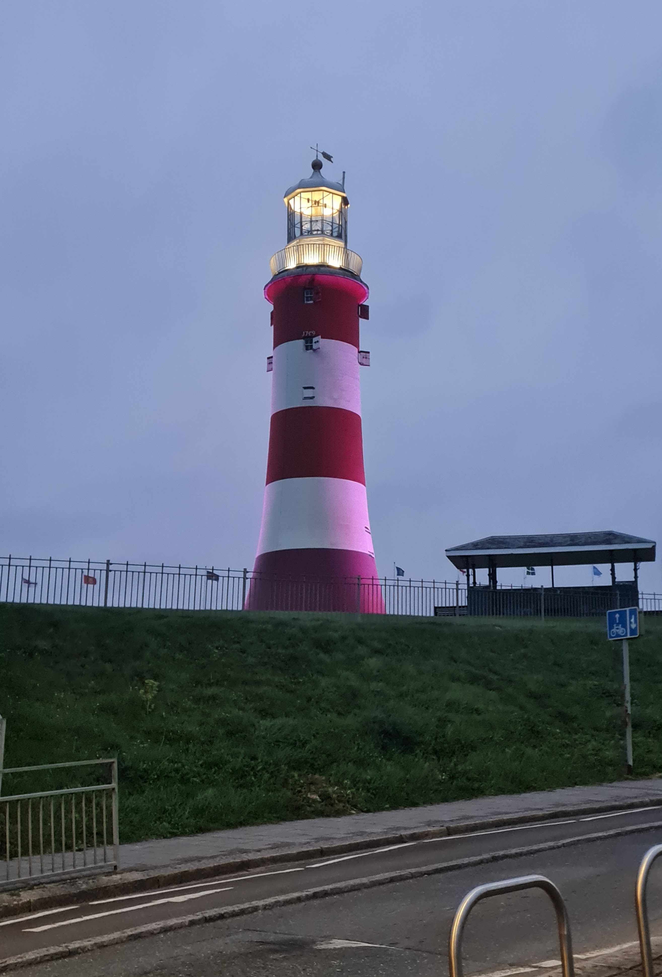 Photo of Smeaton&rsquo;s Tower at dusk