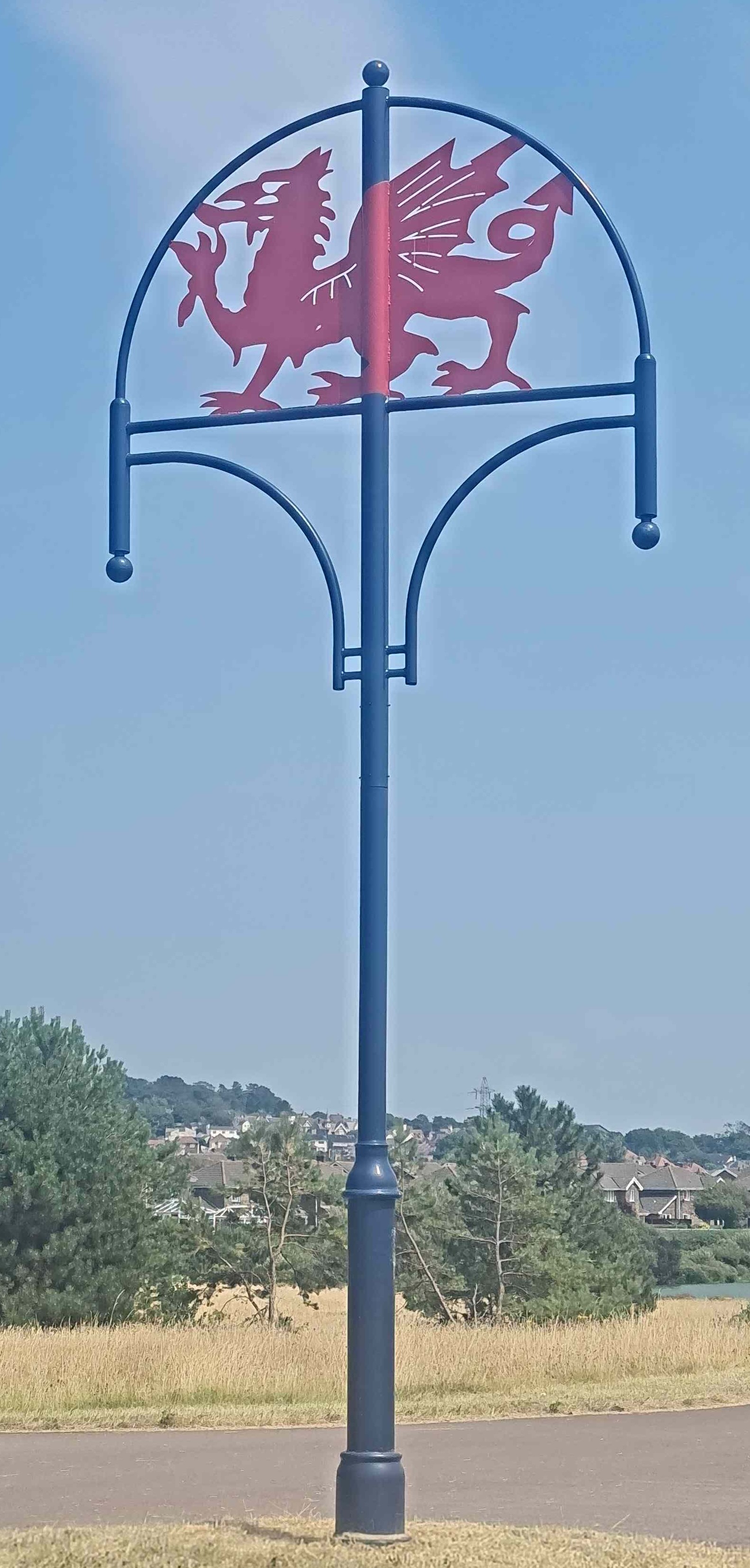 Photo of Red dragon sign near Llanelli