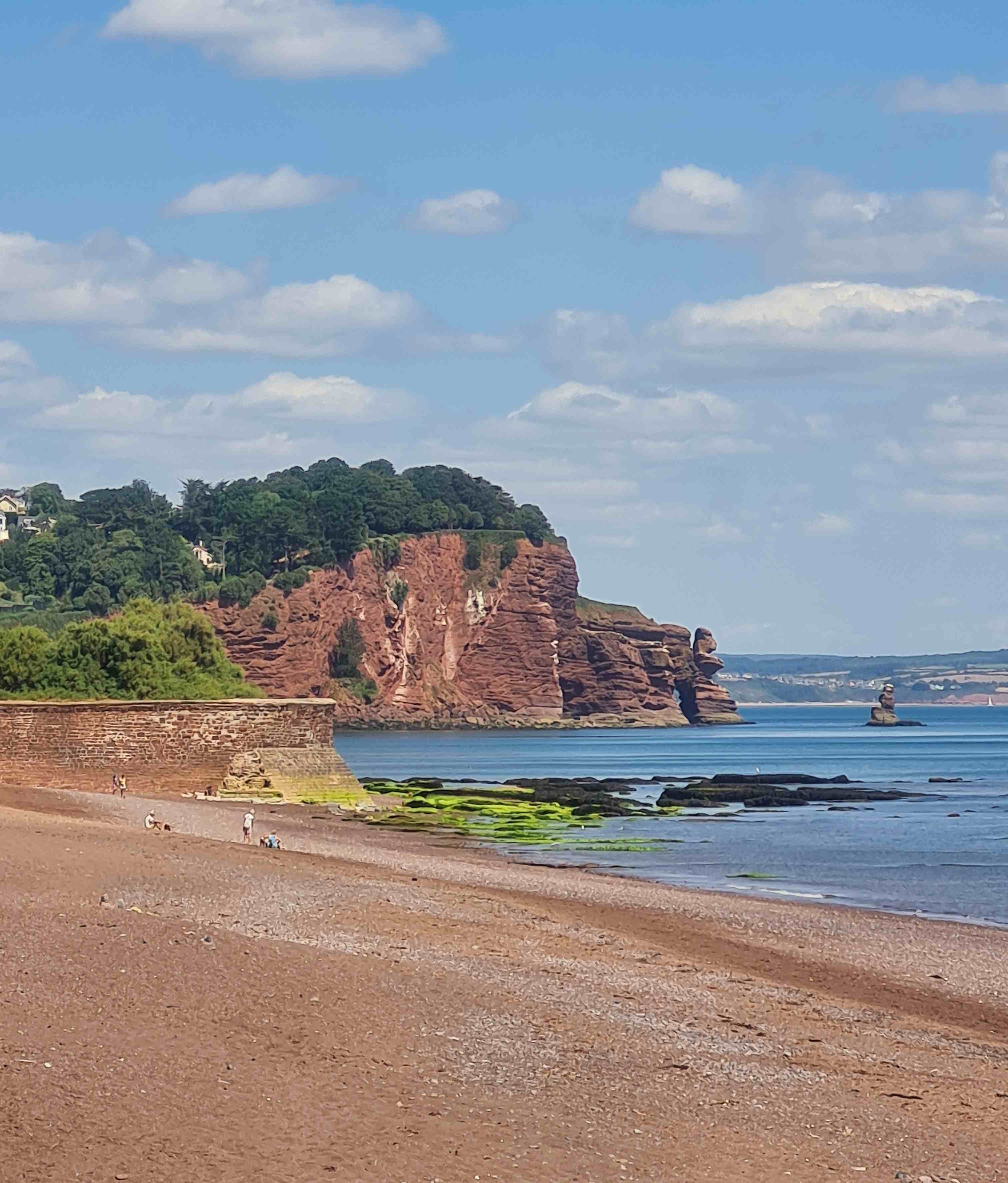 Photo of Teignmouth beach and the parson and clerk