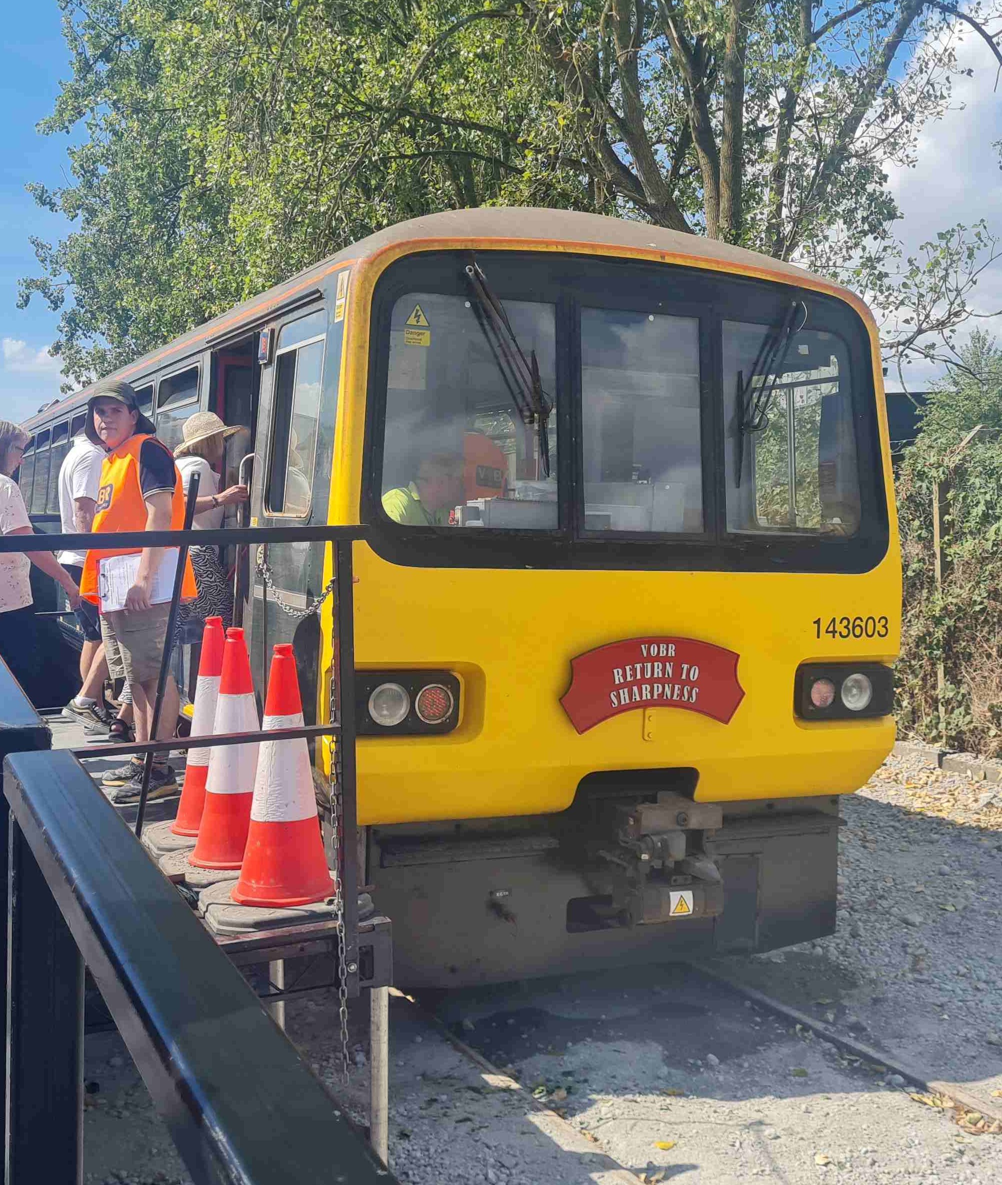 Photo of Return to Sharpness train on Vale of Berkeley Railway