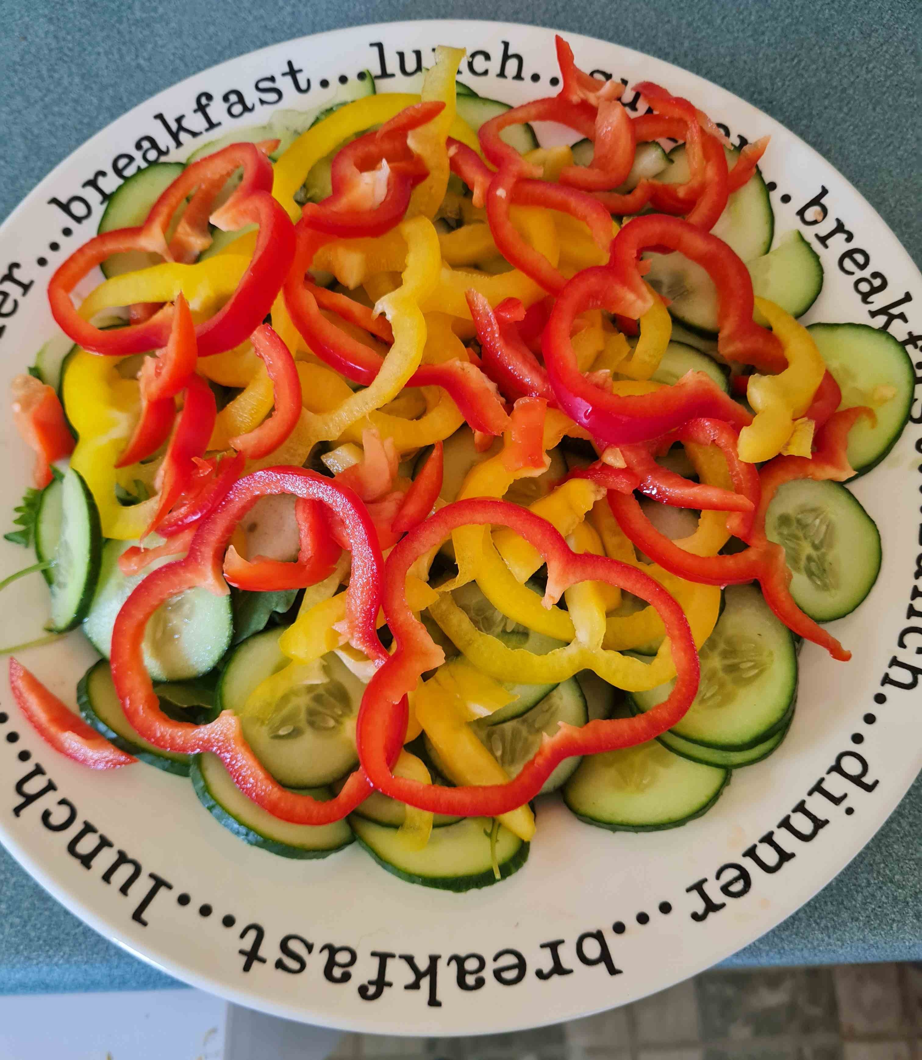 Photo of salad for birthday lunch