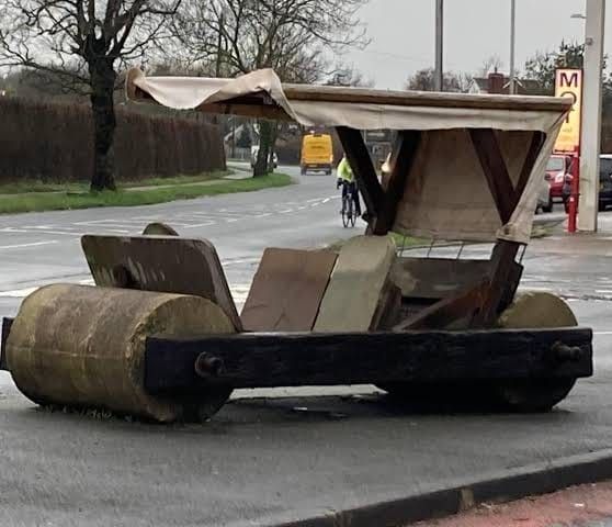 Photo of Fred Flintstone car